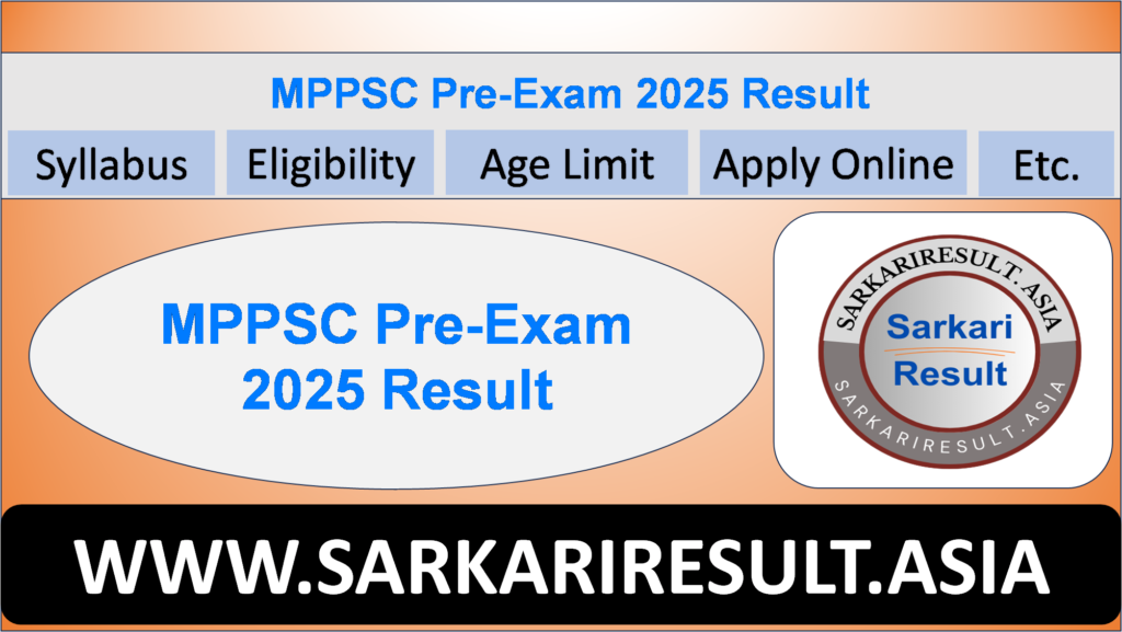 MPPSC Pre-Exam 2025 Result